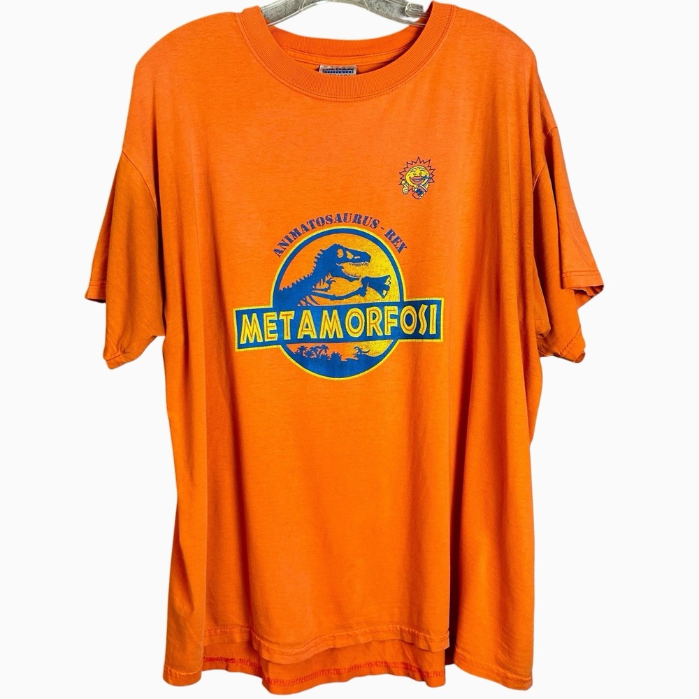 VTG Jurassic Park Parody Tee "ANIMATOSAURUS - REX" Size XL METAMORFOSI Italian